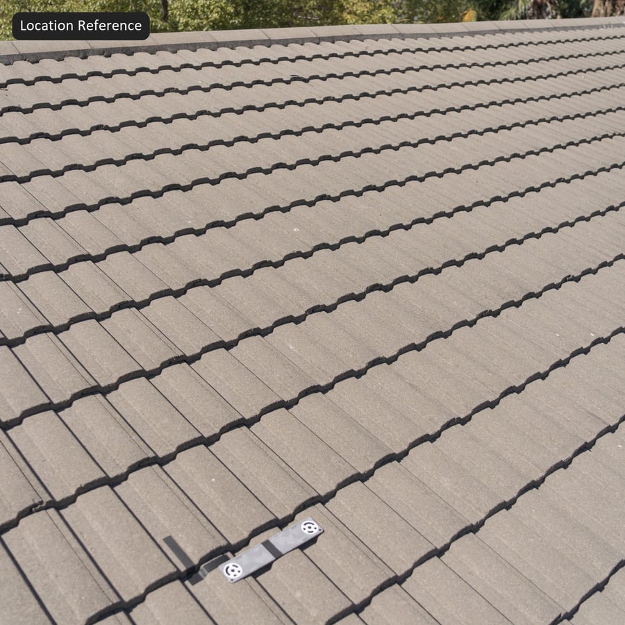 Interlocking Concrete Roof Tile Texture, Warm Gray