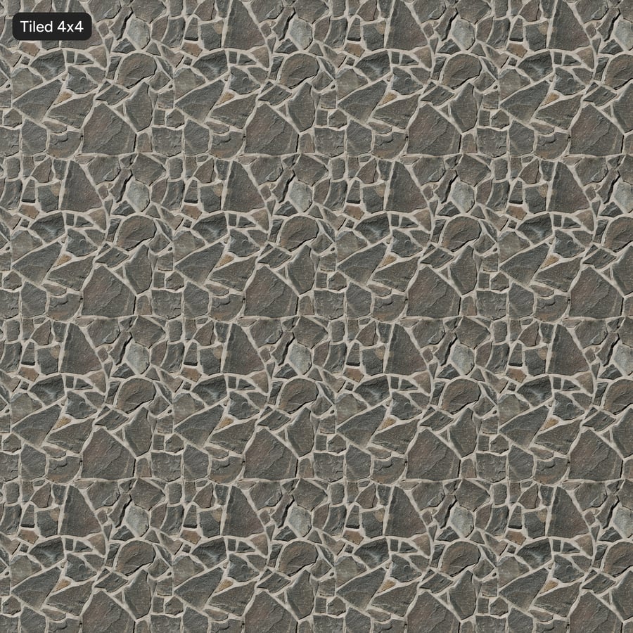 Irregular Flat Stone Wall Texture