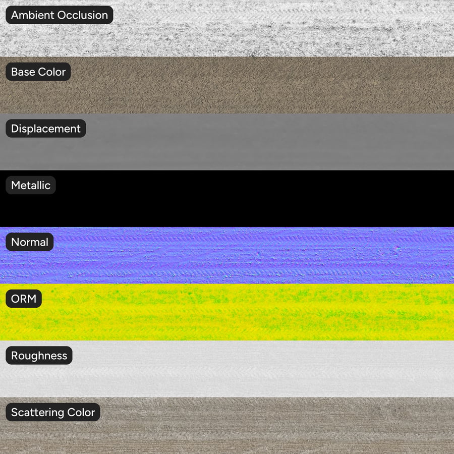 Tilled Agricultural Soil Aerial Texture, Brown