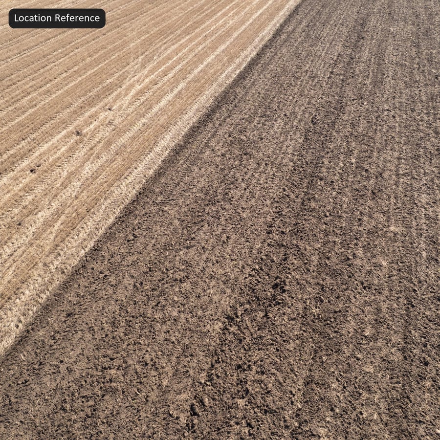 Tilled Agricultural Soil Aerial Texture, Brown
