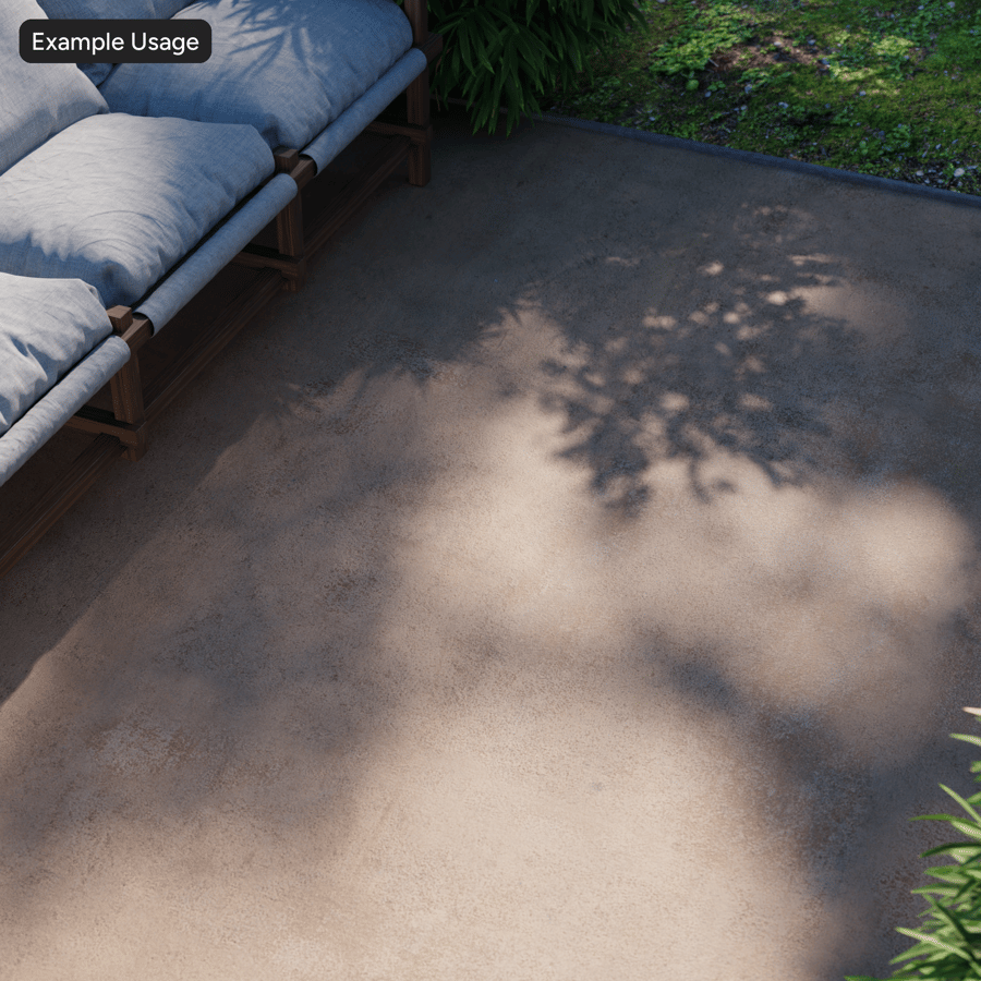 Worn Stained Concrete Floor Texture, Sandy Beige