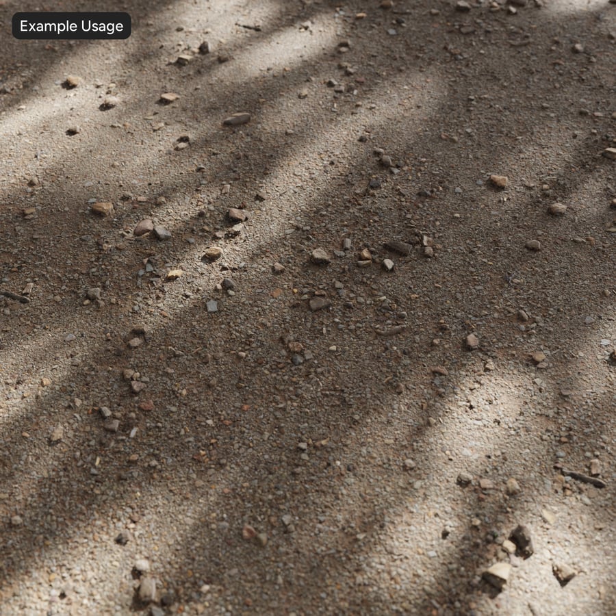 Texture de sol rocheux meuble