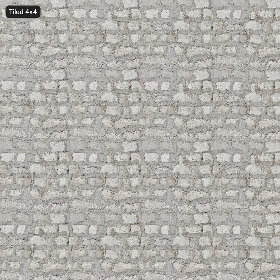 Eski Harçlı Beton Blok Duvar Dokusu
