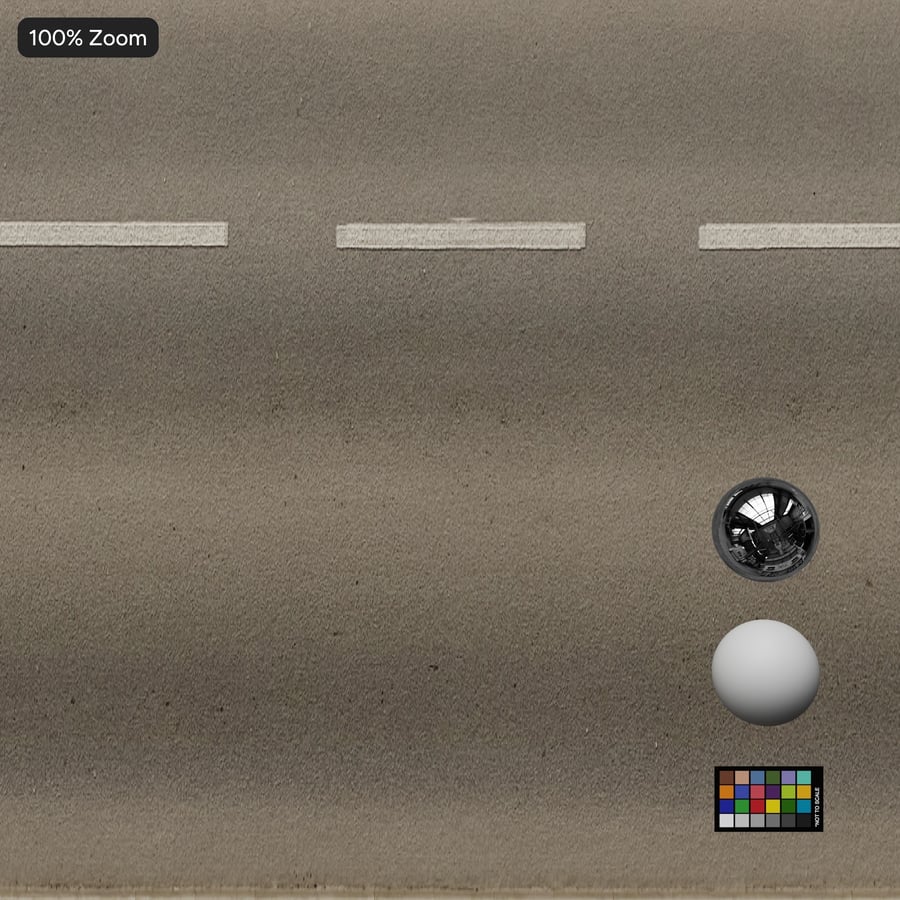 Fine Graded Asphalt Road Texture, Grey