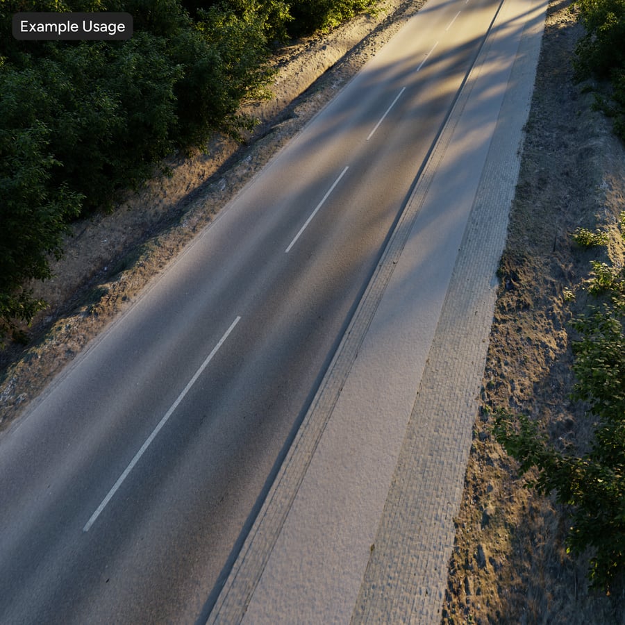 Fine Graded Asphalt Road Texture, Grey