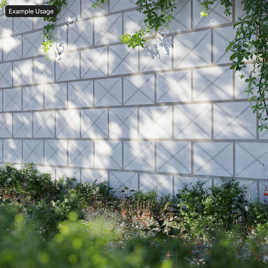 Textura de painel de pedra serrada geométrica, branco