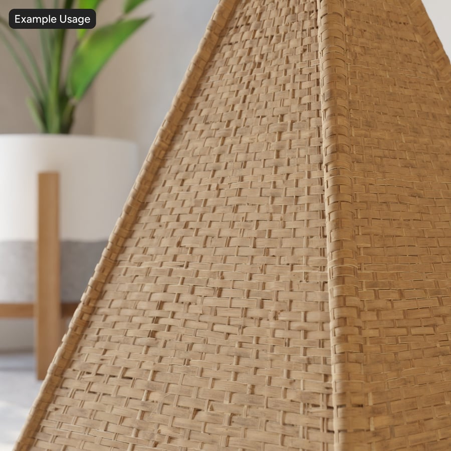 Woven Split Bamboo Matting Texture, Nut Brown