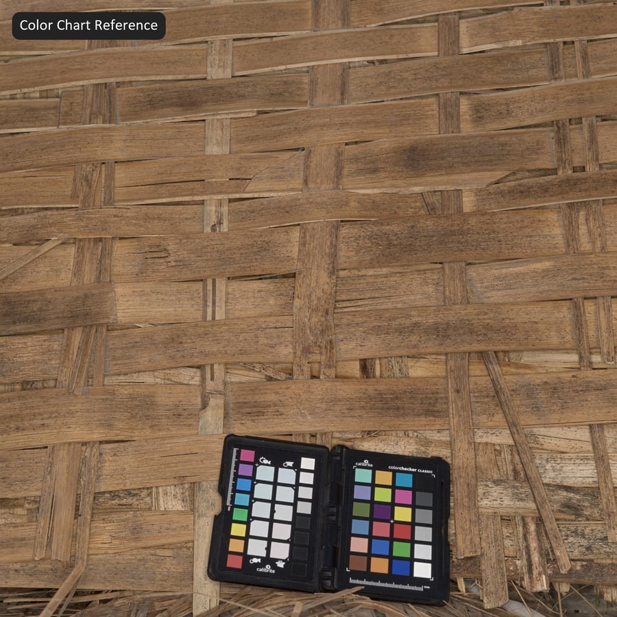 Woven Split Bamboo Matting Texture, Nut Brown