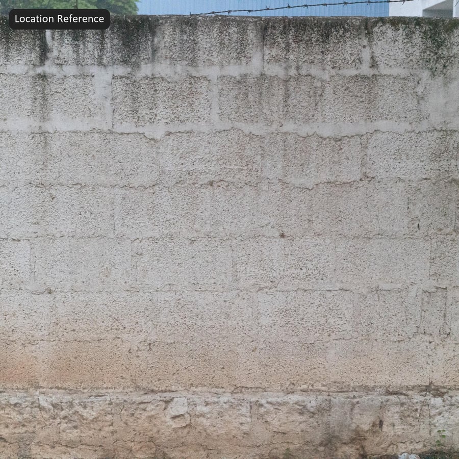 Coarse Stippled Cement Wall Texture, Off White