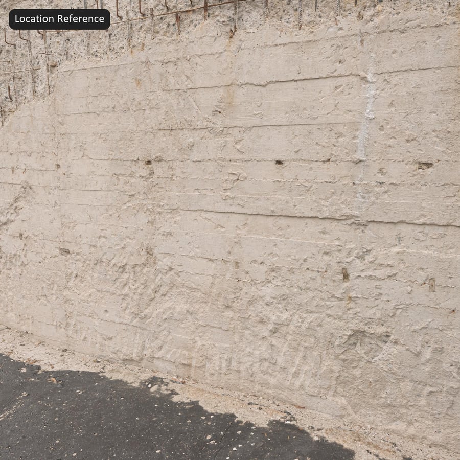 Damaged Board Form Concrete Wall Texture