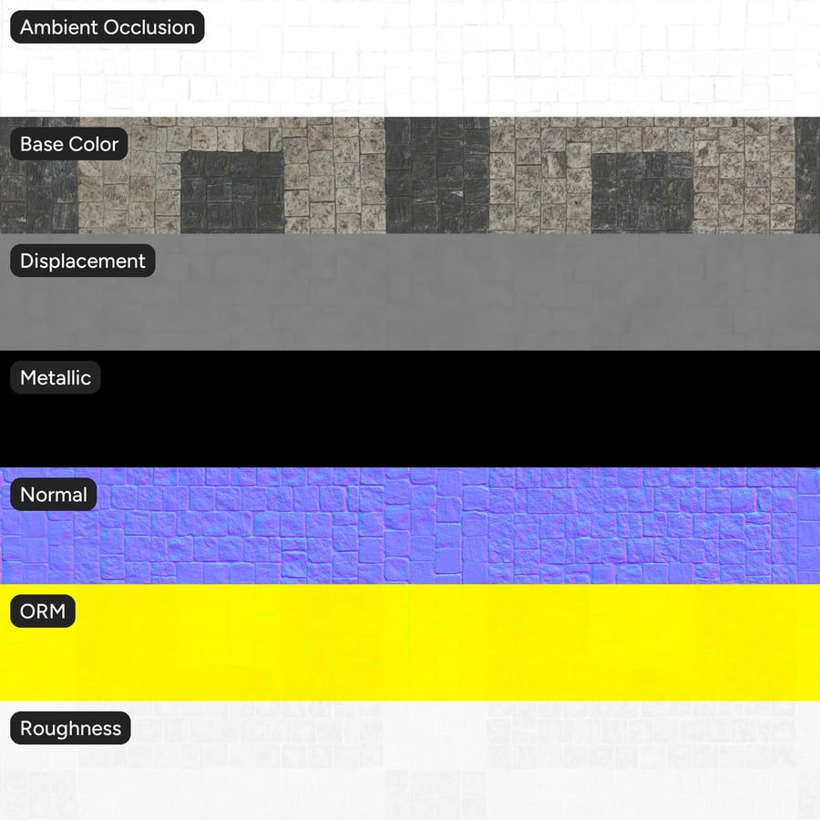 Texture pavimentazione in cubetti geometrici