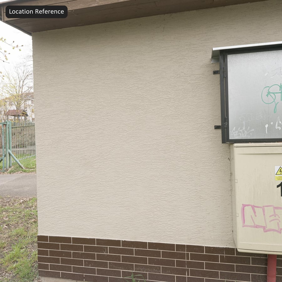 Gezogene Stuckputz-Wandtextur, Cremeweiß