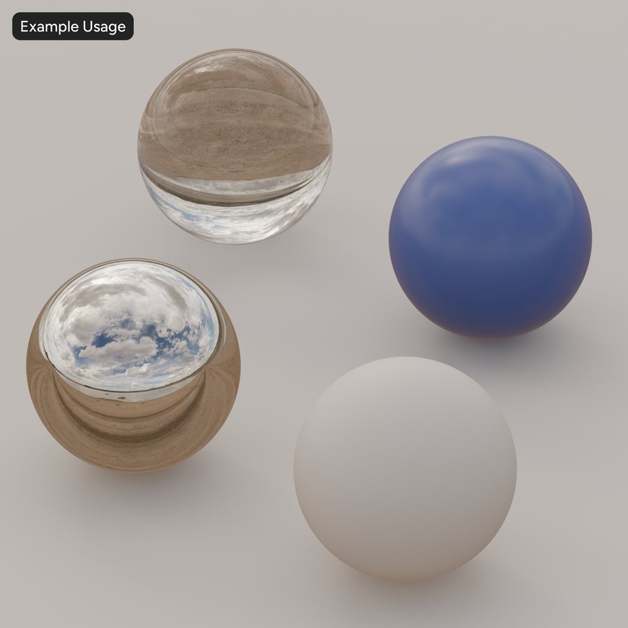 HDRI посушливого ландшафту, мінлива хмарність