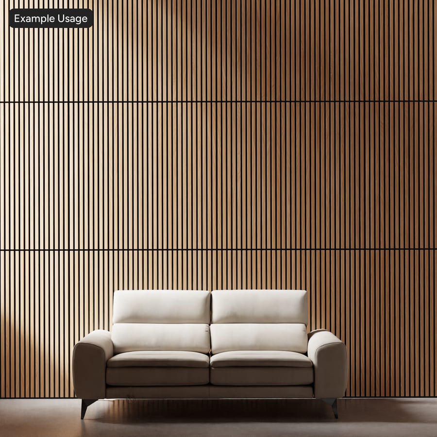 Textura de Painel de Madeira em Ripas Verticais, Carvalho Natural