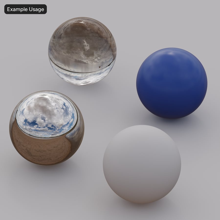 HDRI zatažené písečné kosy, neutrální