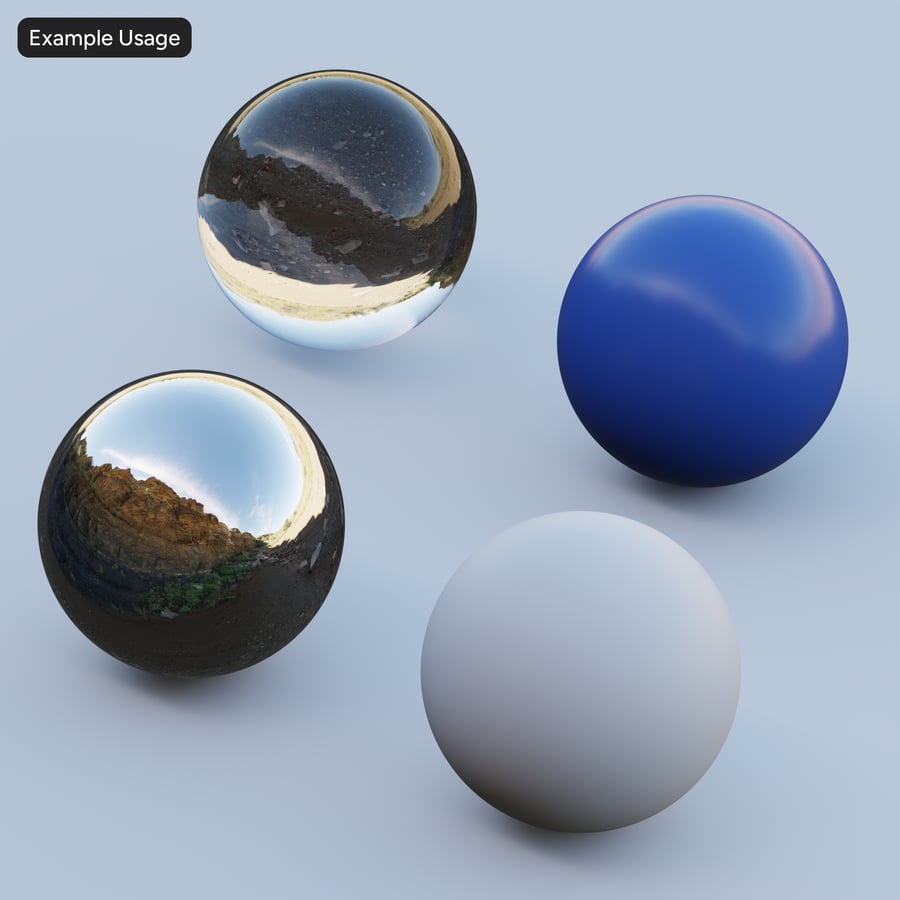 HDRI de escarpa de arenito árido, deserto retroiluminado
