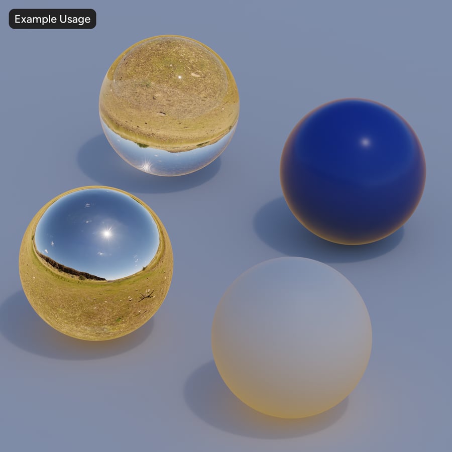HDRI de charneca da África Austral, ensolarado