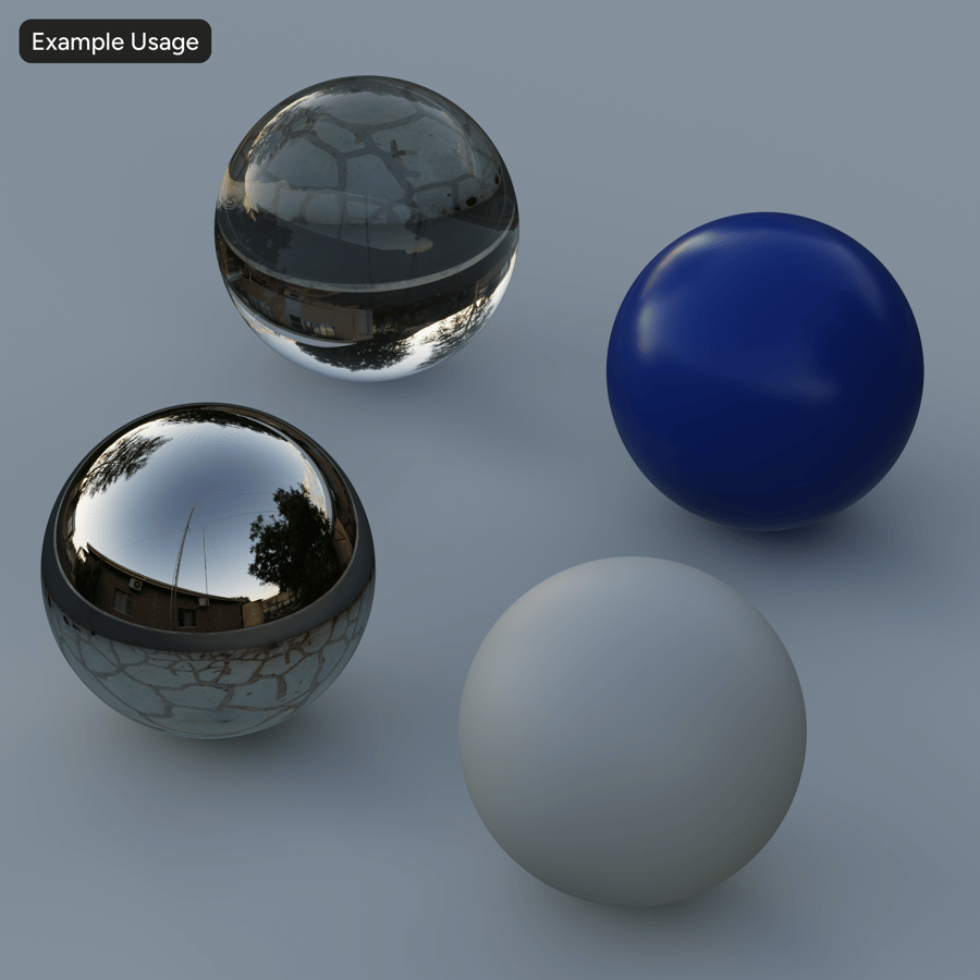 HDRI venkovské africké usedlosti za soumraku, studená šedá