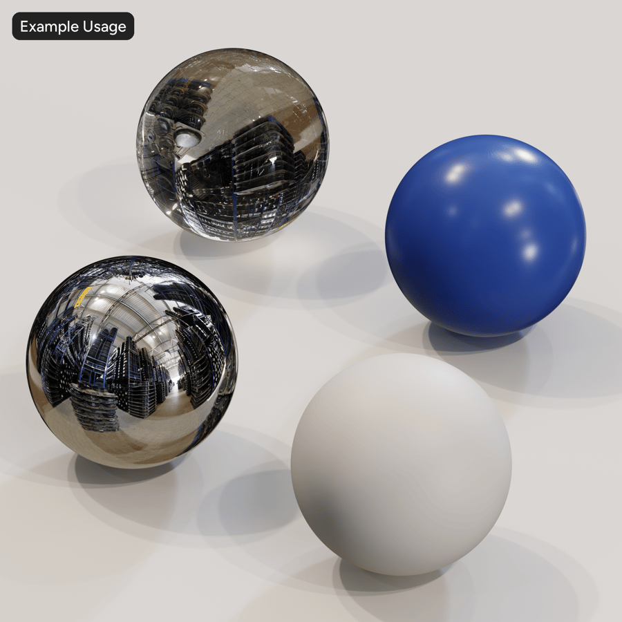 HDRI Interior Gudang Ban dan Velg, Industrial