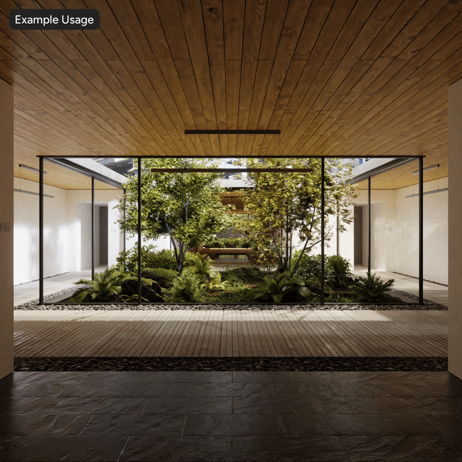 HDRI Interior Gudang Ban dan Velg, Industrial