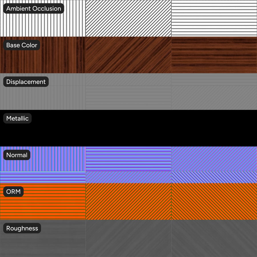 Texture pannello a parete in legno a doghe scanalate, color mogano