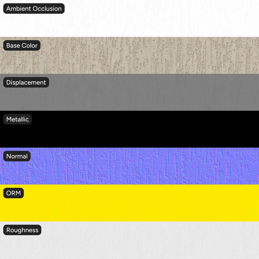 Texture Parete in Intonaco Striato, Bianco
