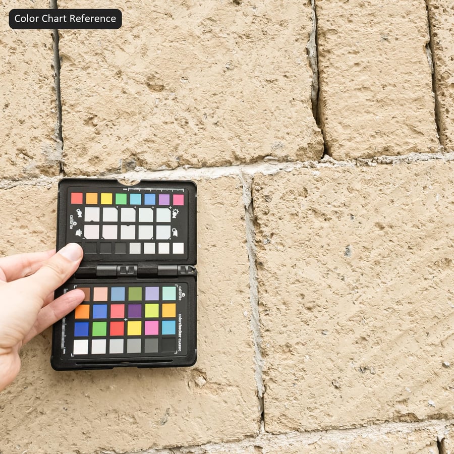 Texture di muro in blocchi di arenaria, beige