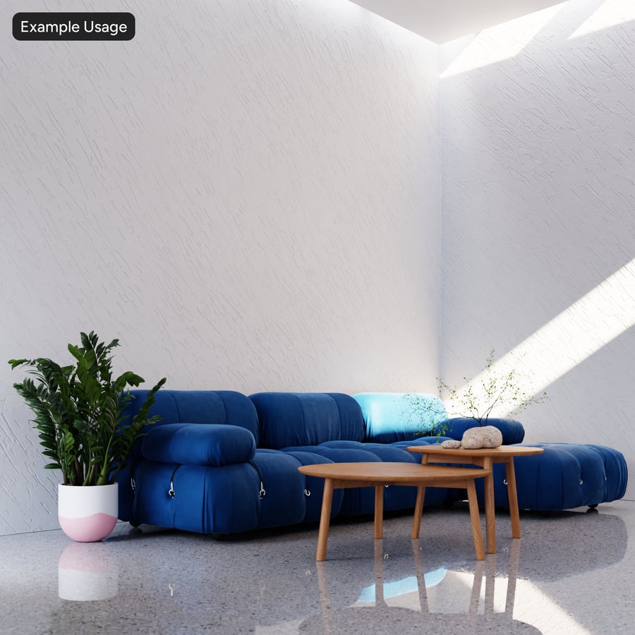 Textura de parede de reboco riscado estriado, off-white