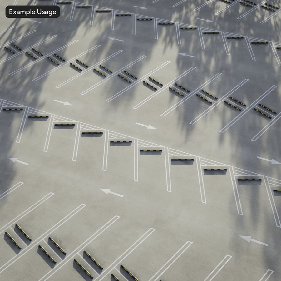 Marked Asphalt Parking Lot Texture, Grey