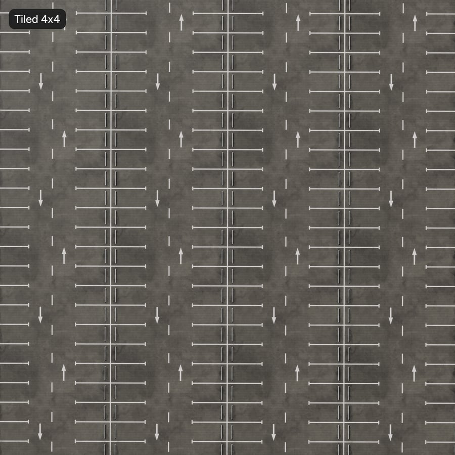 Marked Asphalt Parking Lot Texture, Grey