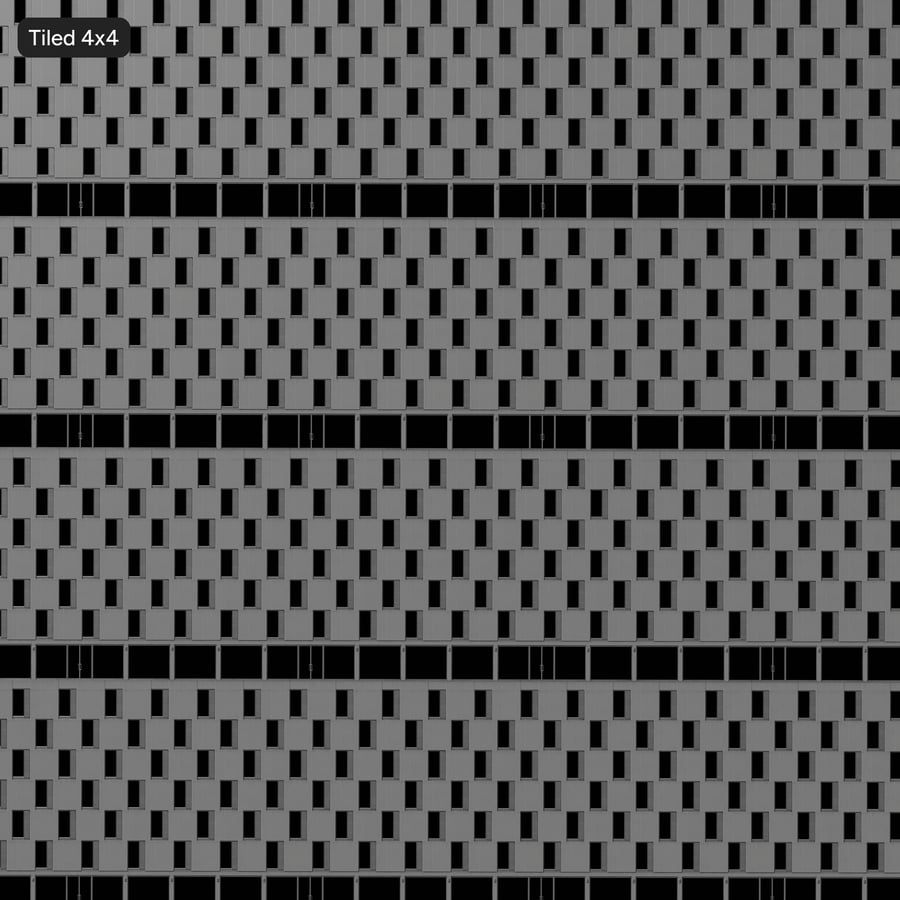 Textúra predsadenej panelovej architektonickej fasády, svetlosivá