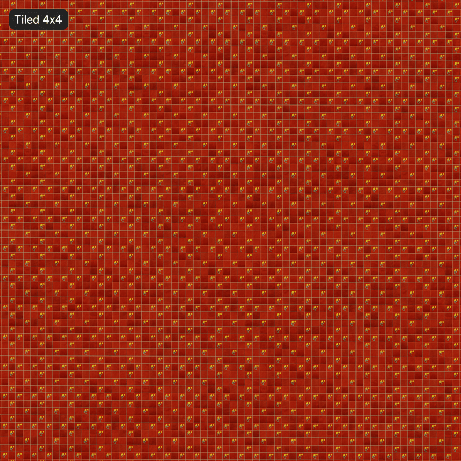 Texture piastrella quadrata in ceramica con motivo floreale
