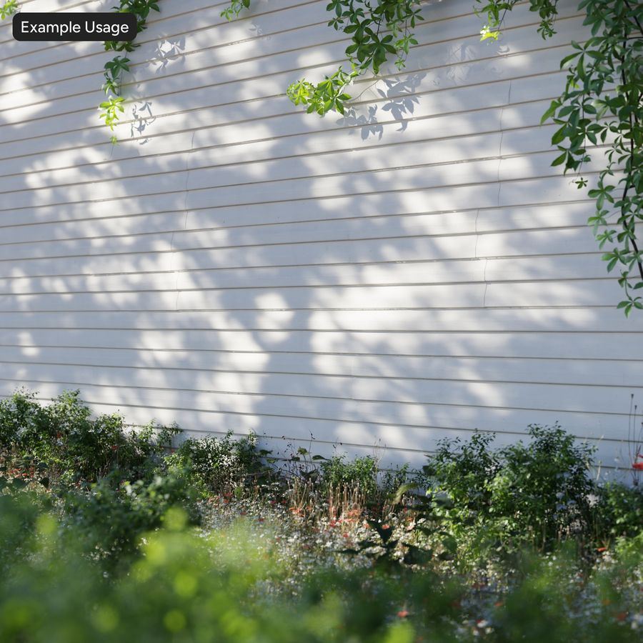 Horizontal Composite Wall Cladding Texture, White