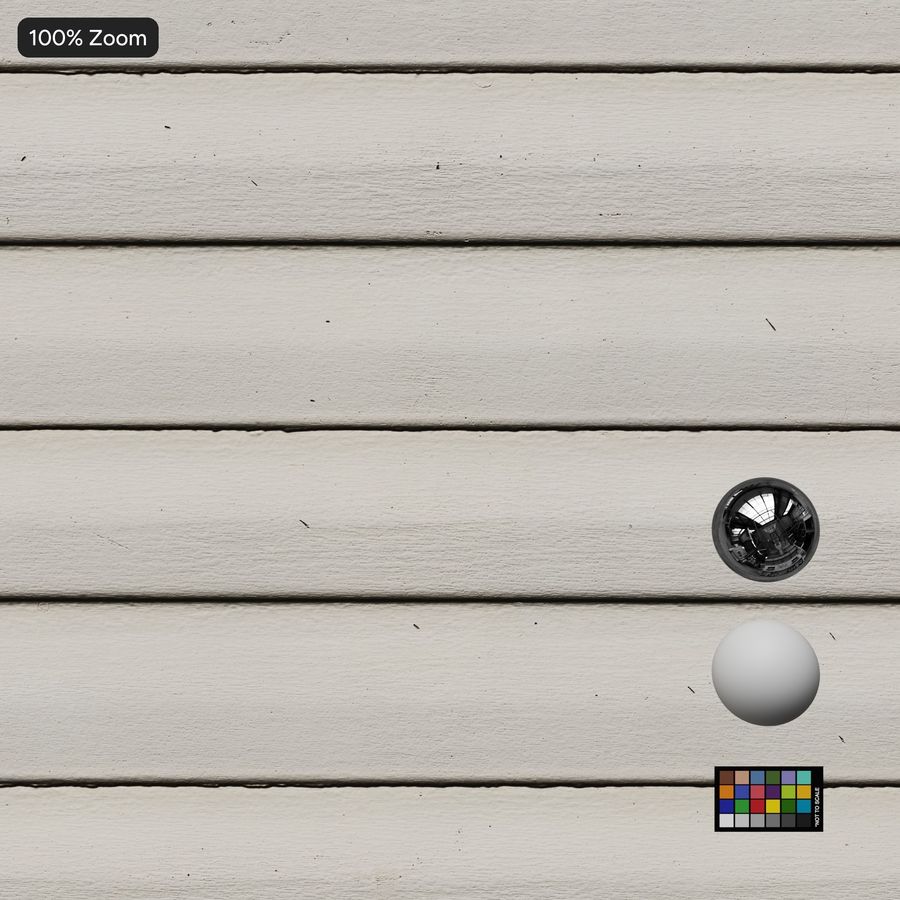 Horizontal Composite Wall Cladding Texture, White