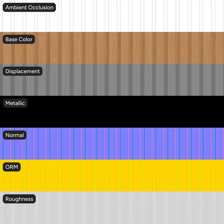 Texture de bardage mural composite vertical, orange