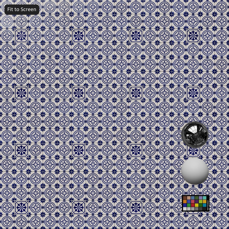 Textura de azulejo cerámico con patrón geométrico Talavera, azul