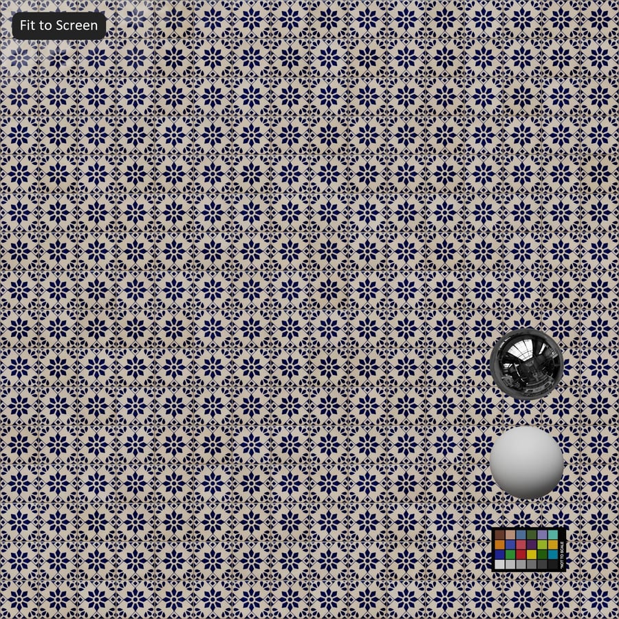 Textura de azulejo de cerámica Talavera floral, blanco y azul