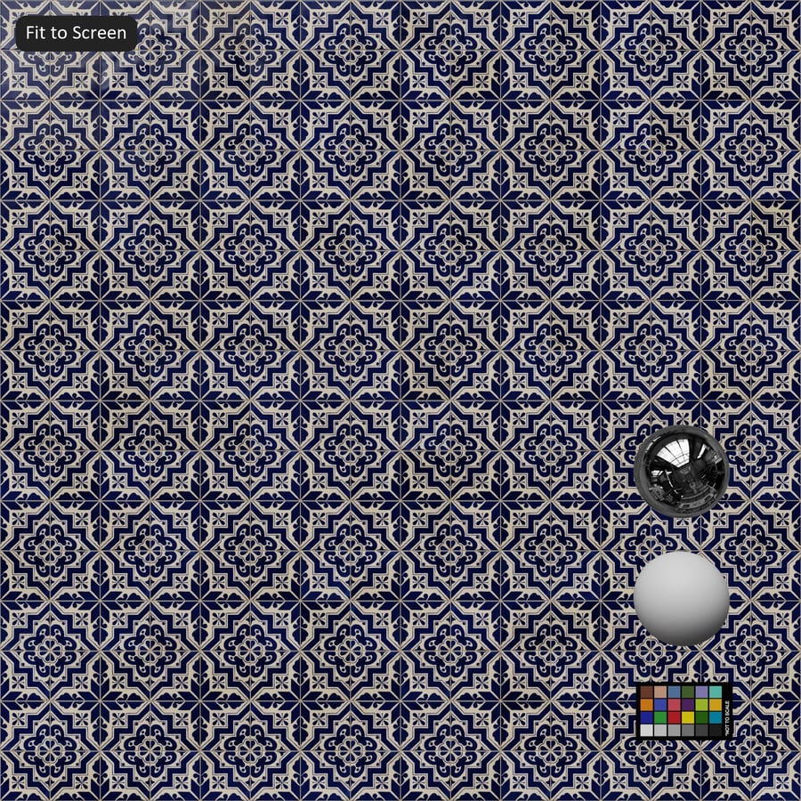 Textura de azulejo cerámico brillante Talavera, azul