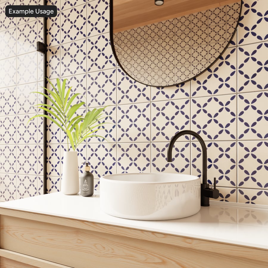 Talavera Ceramic Mosaic Tile Texture