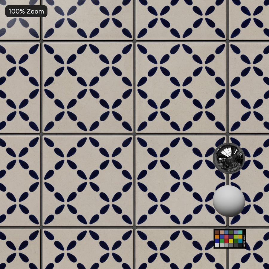 Talavera Ceramic Mosaic Tile Texture