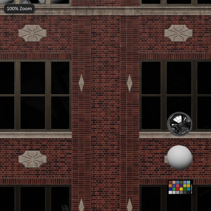 Residential Brick Facade Texture