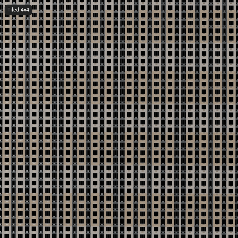 Residential Building Facade Brick and Glass Texture
