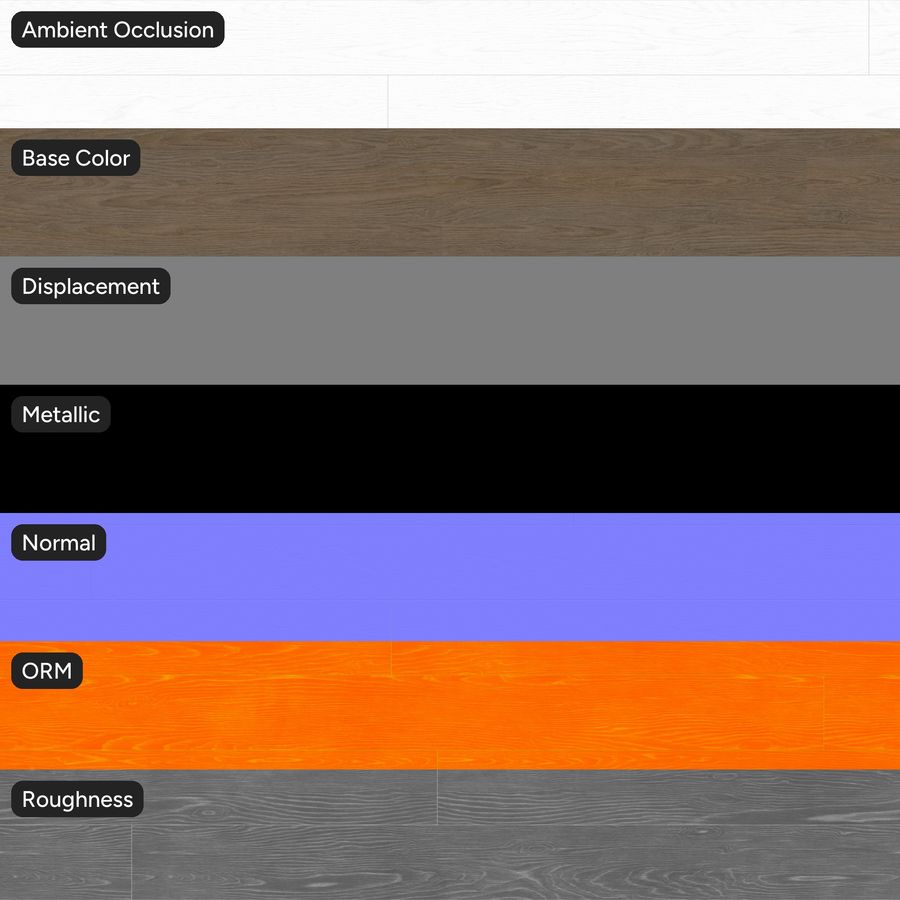 Staggered Oak Wood Board Texture, Natural