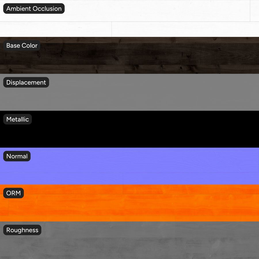Staggered Wood Board Texture, Dark Brown