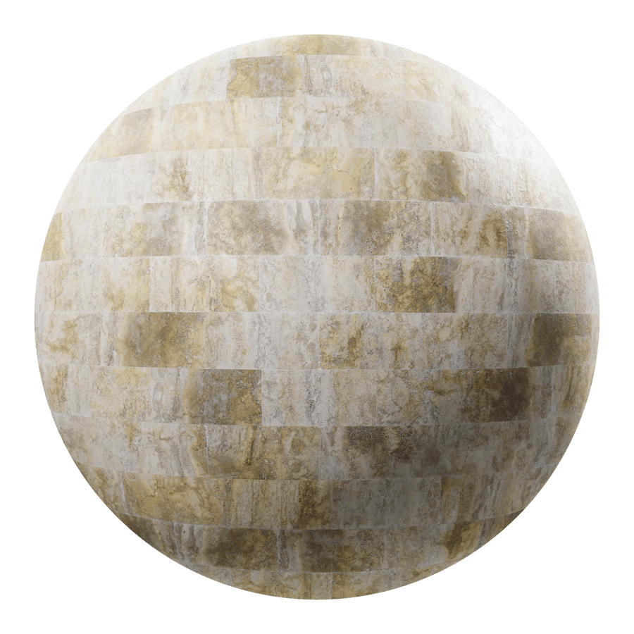 Rectangular Offset Marble Tile Texture, Golden Sand