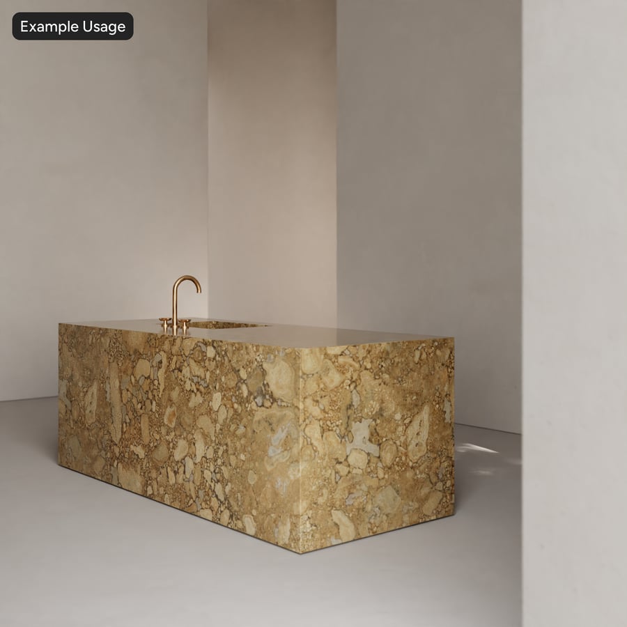 Polierter Marmor Stein Textur, Toffeenut