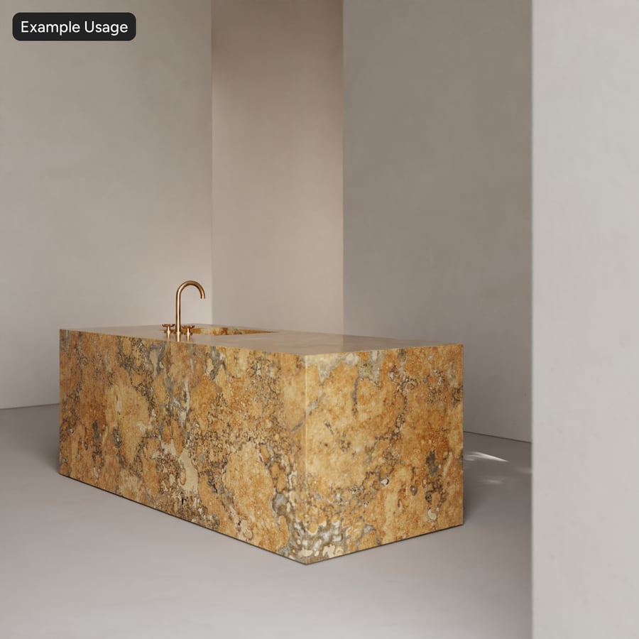 Polished Marble Stone Texture, Sepia