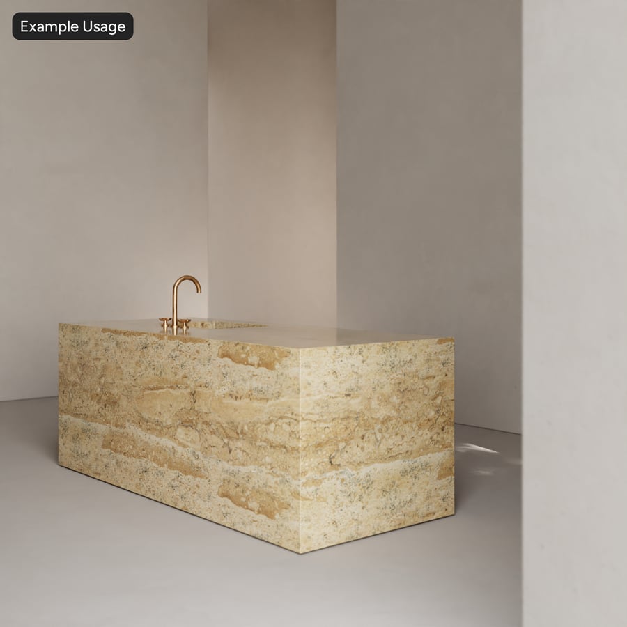 Polierter Marmor mit Steinstruktur, helles Taupe