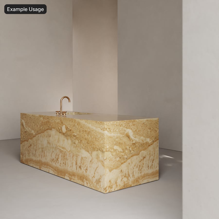 Polished Marble Stone Texture, Cream Beige
