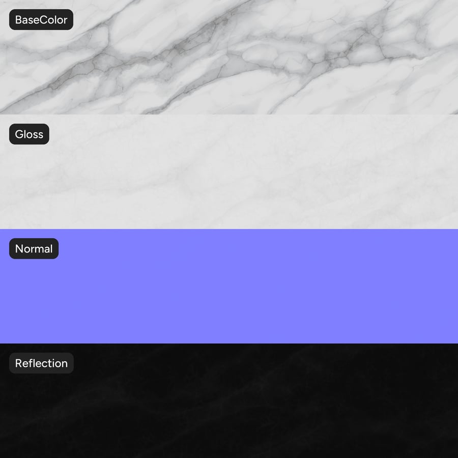 Polished Marble Stone Texture, Cloudy Vein